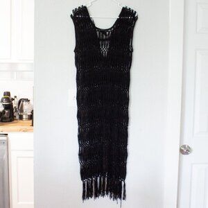 Forever 21 Black Crochet Dress